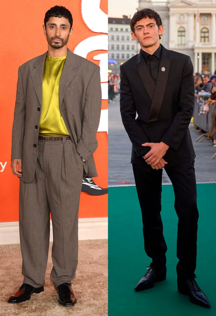 Riz Ahmed, Joe Locke, Miles Teller, Alex Warren, Belmont Cameli and Christopher Abbott feature in this week’s celebrity menswear roundup.