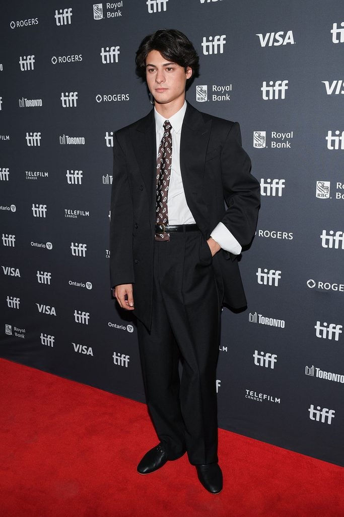Milo Quifes in Celine at the La Bola Negra premiere during TIFF