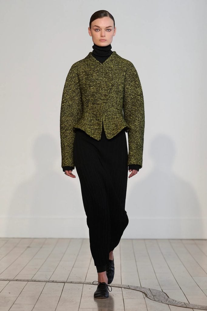 Ashlynn Fall 2026 jacket and asymmetric skirt