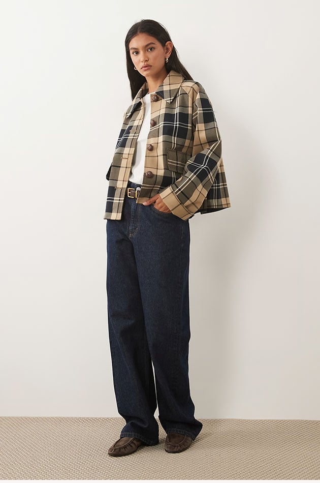 Barbour Delilah Checked Showerproof Jacket