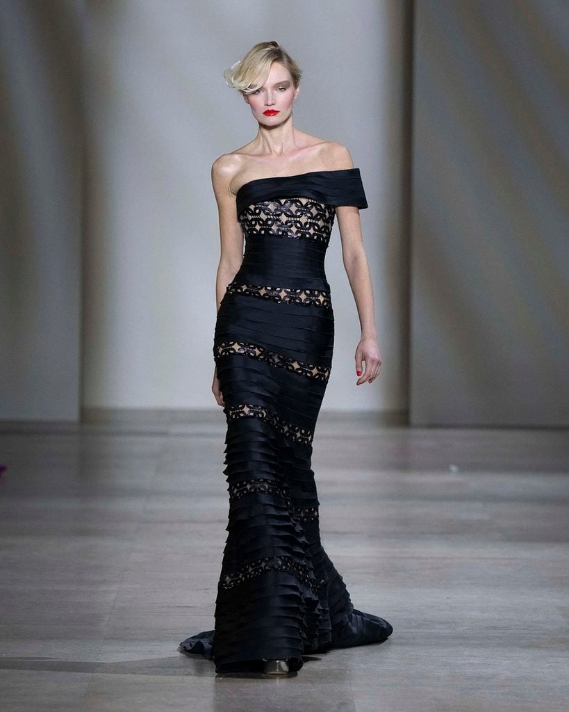 Georges Chakra fashion show in Paris, Spring Summer 2025 Couture Fashion Week, Runway Look