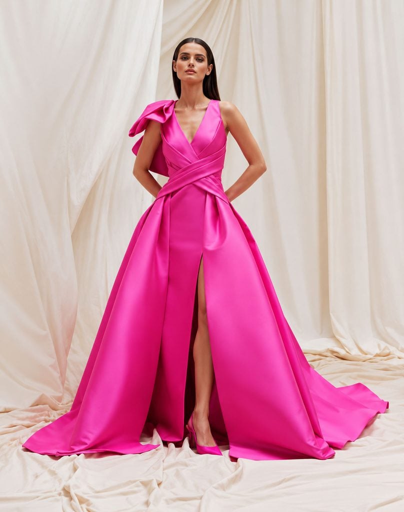 Pamella Roland Resort 2024  pink gown. 