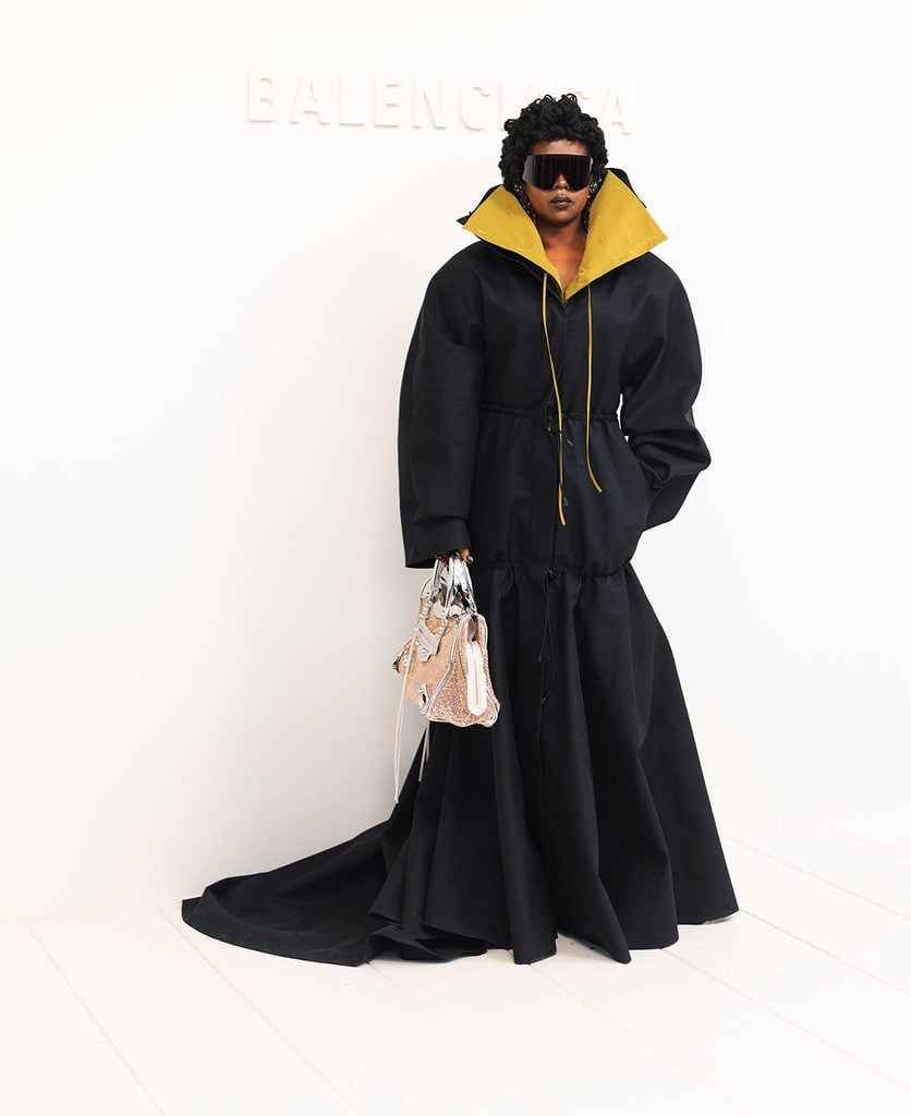 Lauryn Hill wearing Balenciaga at the Spring 2027 show during Paris Fashion Week.