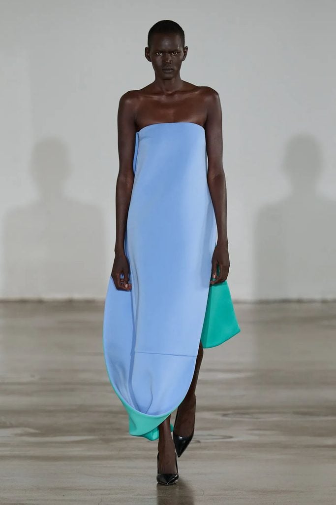 LII Spring 2027 runway collection, featuring the design worn by Greta Lee at the 2026 Airbnb.org Gala