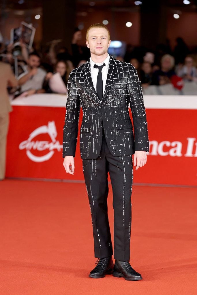 Celebrity menswear roundup featuring Ruaridh Mollica, Paul Bettany, Joe Locke, Tyriq Withers, Costa D'Angelo and Sombr in designer looks