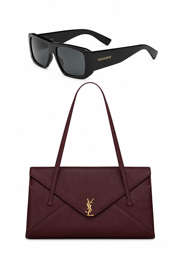 Saint Laurent sunglasses and Simone bag