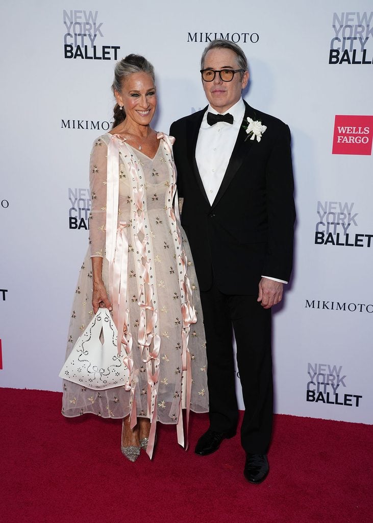 Sarah Jessica Parker in custom Simone Rocha with Matthew Broderick at the New York City Ballet Fall Fashion Gala.